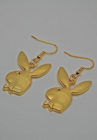 GOLD PLAYBOY EARRINGS