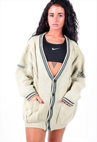 VINTAGE PATTERNED KNIT CARDIGAN K564