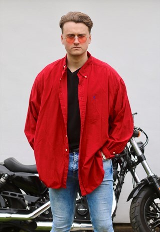 RALPH LAUREN BLAKE USA LUST RED CORDUROY SHIRT