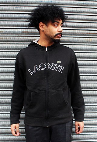 VINTAGE LACOSTE HOODED SWEATSHIRT JACKET