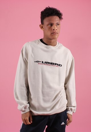 OFF WHITE UMBRO EMBROIDERED SWEATSHIRT