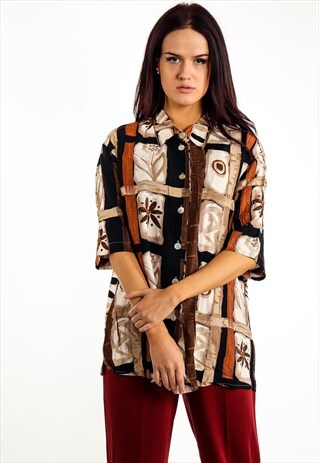 VINTAGE PATTERNED BLOUSE ACBL51