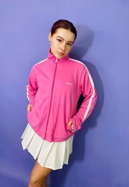 Vintage 90s Reebok Pink Embroidered Jacket