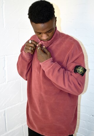 RARE VINTAGE STONE ISLAND 1/4 ZIP FLEECE