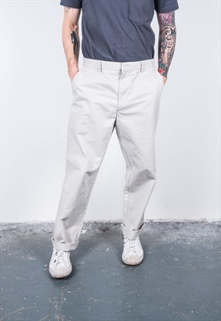 DOCKERS VINTAGE 1980S BEIGE TROUSERS