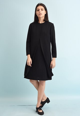 90'S RETRO MINIMALIST CLASSY MINI DRESS