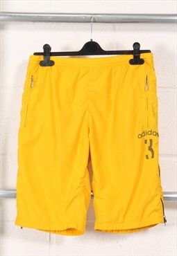 Vintage Adidas Shorts in Yellow Gym Sportswear Small