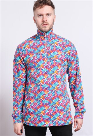 VINTAGE HALF ZIP FLEECE TOP