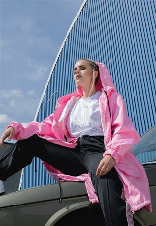 PINK PARKA COAT