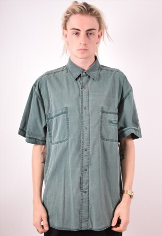 WRANGLER MENS VINTAGE SHIRT XL GREEN 90S