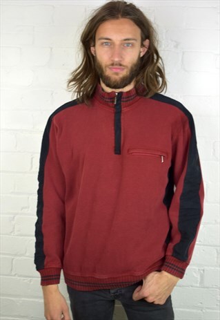 VINTAGE 90'S 1/4 ZIP SWEATSHIRT