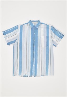 Vintage 90's Shirt Stripes Blue