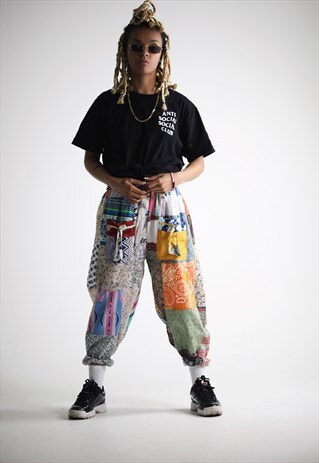 PATCHWORK FESTIVAL SWEATPANTS / TROUSERS / JOGGERS