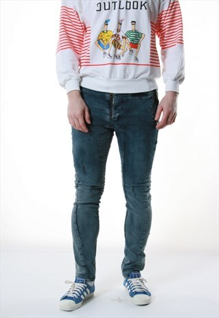 90S VTG RARE DSQUARED2 DENIM JEANS PANTS 13502