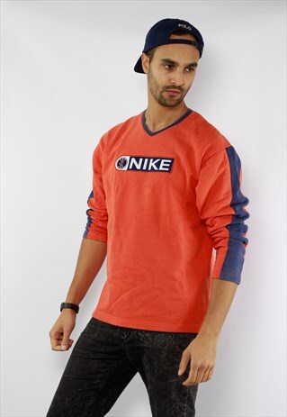 ORANGE JUMPER NIKE / ORANGE SWEATER NIKE