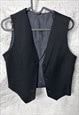 VINTAGE CLASSY BLACK VEST - XS - S