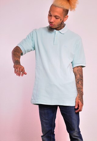 VINTAGE FILA SKY BLUE 90S POLO SHIRT