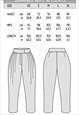 BAGGY PANTS WITH 10 PLEATS IN DARK BLUE COLOR