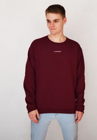 BURGUNDY ALCHEMIST (WHITE) SWEATSHIRT