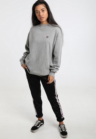 90S FILA EMBROIDERED LOGO SWEATSHIRT