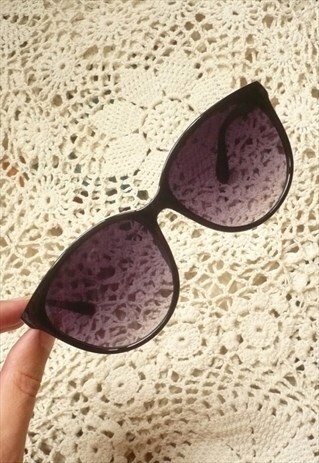 NEW BLACK CAT EYE SUNGLASSES ROCKABILLY 1950'S VINTAGE STYLE