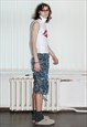 VINTAGE Y2K KISS TURTLENECK SLEEVELESS TOP IN XOXO WHITE