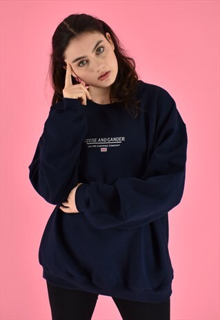 G&G UNISEX NAVY LTD SWEAT