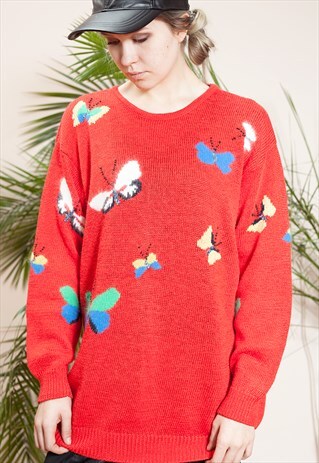 UNIQUE VINTAGE KNIT SWEATER BY MALINA WONG