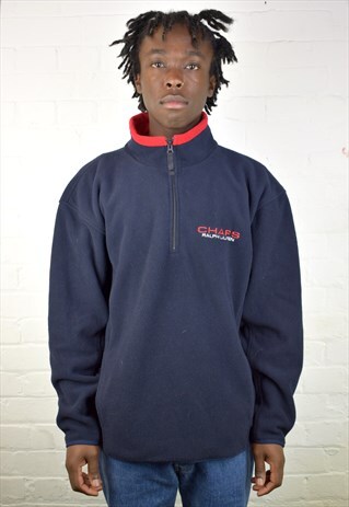 VINTAGE 90'S RALPH LAUREN CHAPS 1/4 ZIP FLEECE