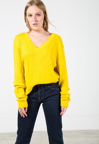 VINTAGE 80S TOMMY HILFIGER KNIT JUMPER / S0083