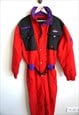 Vintage Onepiece Skiing Ski Suit Overall Jumpsuit Jacket