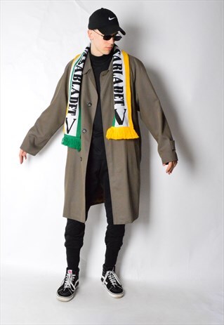 VINTAGE 90S KHAKI TRENCH COAT