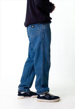 Blue Denim 90s Dickies Cargo Skater Trousers Pants Jeans