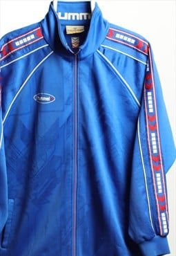 Hummel Vintage Sportswear Sidelines Blue Track Jacket XL