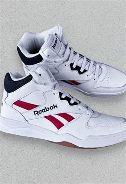 Reebok Royal Trainers BB4500 HI2 White Red Navy Mens UK 9.5