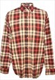Vintage Red & Black Faded Glory Checked Shirt - L