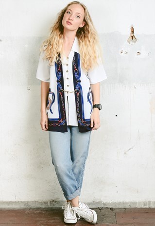 VINTAGE 80S PATTERNED SHIRT