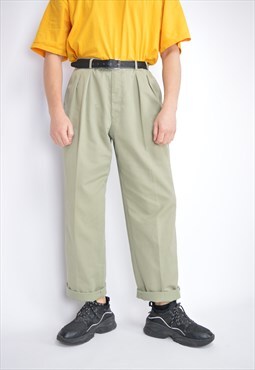 Vintage light grey classic 80's trousers 