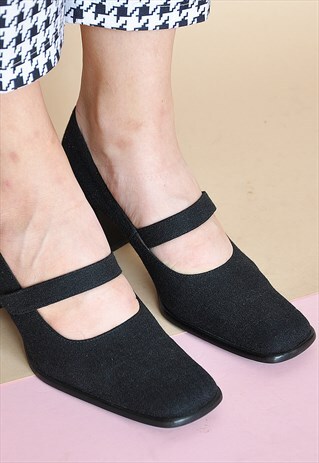 90S TEXTILE MARY JANES