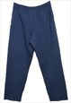 BEYOND RETRO VINTAGE NAVY RUSSELL ATHLETIC TRACK PANTS - W34