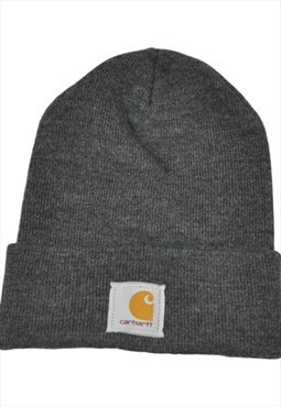 Vintage Carhartt Beanie Hat Grey