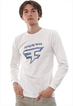 Supreme Faze Team Long Sleeve T Shirt Tee White