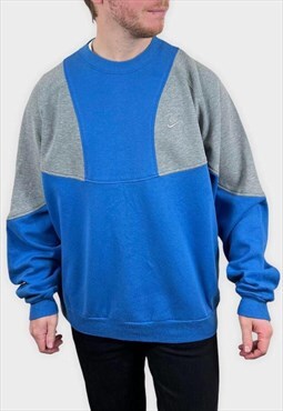 Vintage Nike Sweatshirt Blue Patterned Reworked