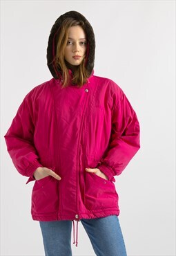 90s Vintage FILA Winter Padded Pink ZIp Coat 7023