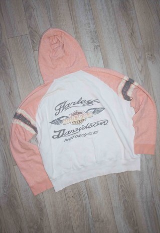 VINTAGE HARLEY DAVIDSON HOODIE SWEATSHIRT 90S X 17.2