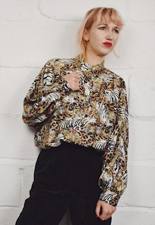 VINTAGE LEOPARD PRINT BLOUSON