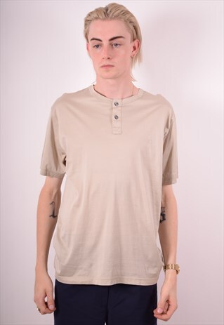 VALENTINO MENS VINTAGE TOP SMALL BEIGE 90S
