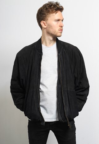 VINTAGE SUEDE BOMBER JACKET