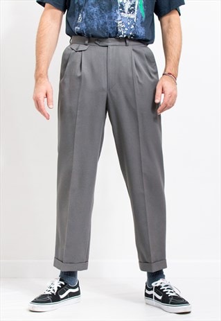 St Michael pleated pants Vintage formal trousers in grey