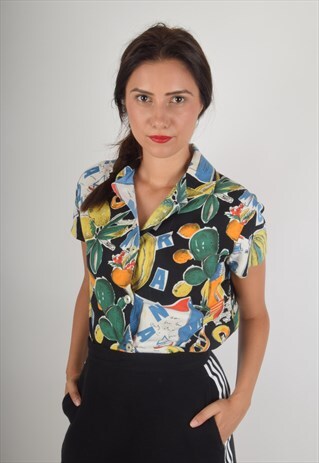 VINTAGE SHIRT FESTIVAL PRINT 90'S (946)